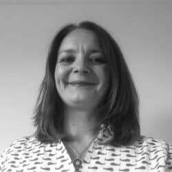 Black-and-white headshot of Mandy Reynolds, CMO at PKF Francis Clark LLP.